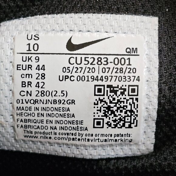 Nike SB Blazer Zoom Mid Premium - Men's black leather sneakers size 10 - Picture 3 of 7